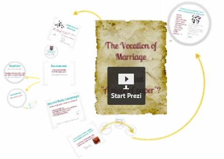 Vocation of Marriage PREZI Vocation of Marriage PREZI